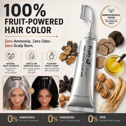 2-in-1 Black Hair Dye Comb — Easy At-Home Gray Coverage