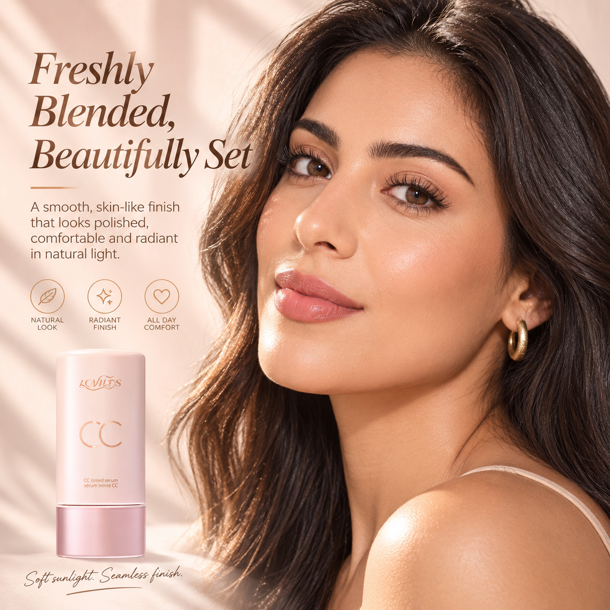 ✨ More Skin, Less Makeup – LOVILDS® CC Tinted Serum for Natural-Looking Coverage
