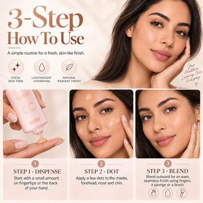 ✨ More Skin, Less Makeup – LOVILDS® CC Tinted Serum for Natural-Looking Coverage