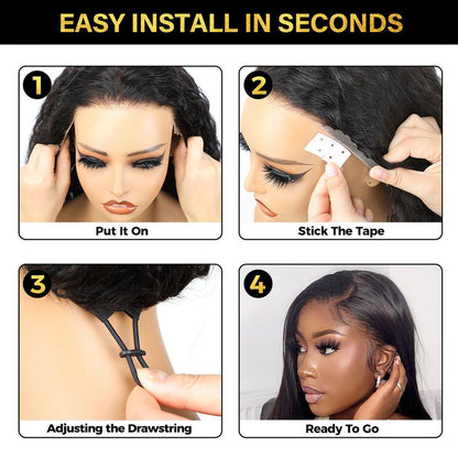 HAIR 220% Density Full Burmese Curly 13x6 Lace Frontal Glueless Wigs Water Wave Virgin Human Hair Wigs Pre Plucked Natural Hairline FallFreshness