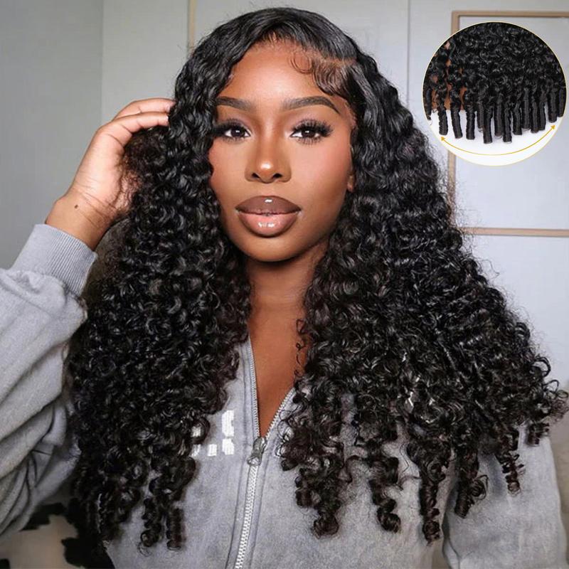 HAIR 220% Density Full Burmese Curly 13x6 Lace Frontal Glueless Wigs Water Wave Virgin Human Hair Wigs Pre Plucked Natural Hairline FallFreshness