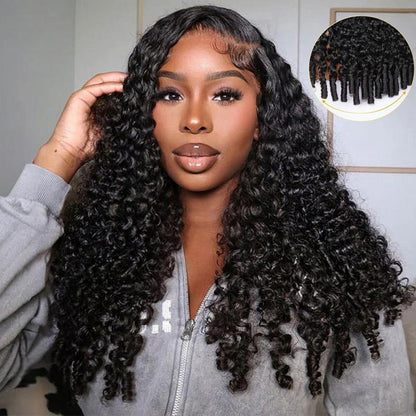 HAIR 220% Density Full Burmese Curly 13x6 Lace Frontal Glueless Wigs Water Wave Virgin Human Hair Wigs Pre Plucked Natural Hairline FallFreshness