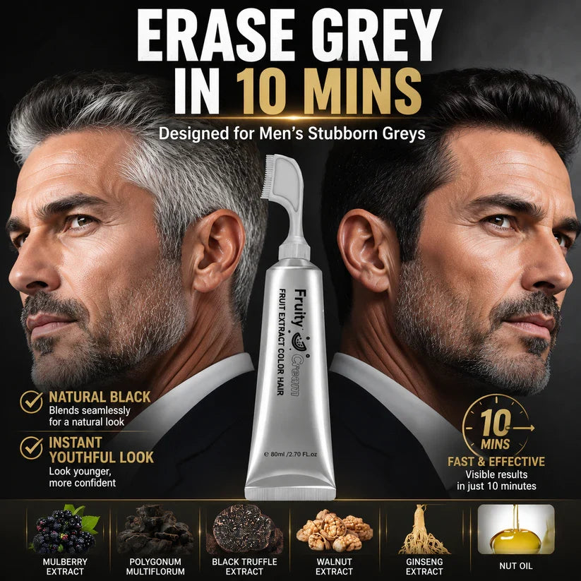 2-in-1 Black Hair Dye Comb — Easy At-Home Gray Coverage