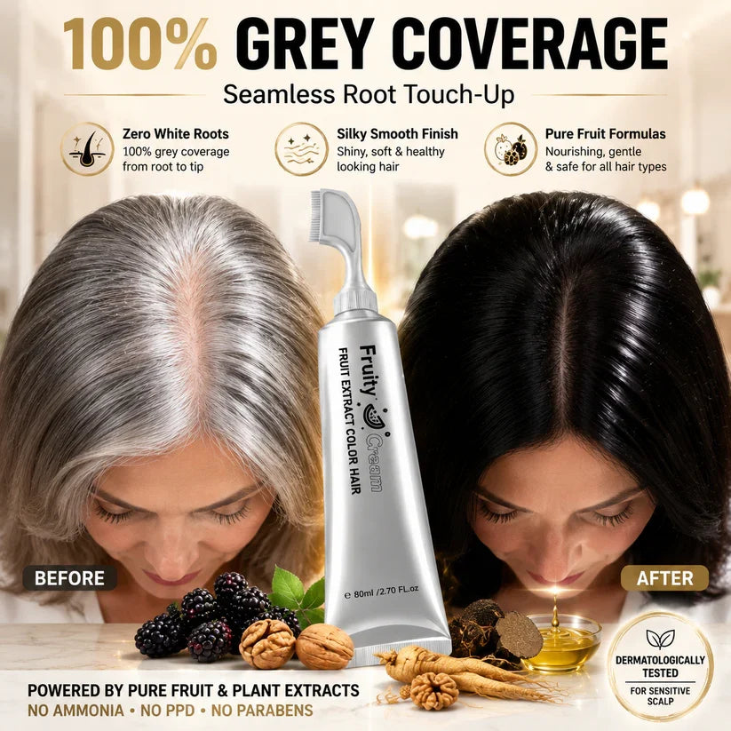 2-in-1 Black Hair Dye Comb — Easy At-Home Gray Coverage