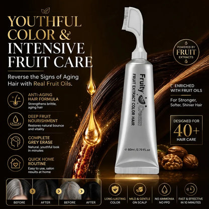 2-in-1 Black Hair Dye Comb — Easy At-Home Gray Coverage