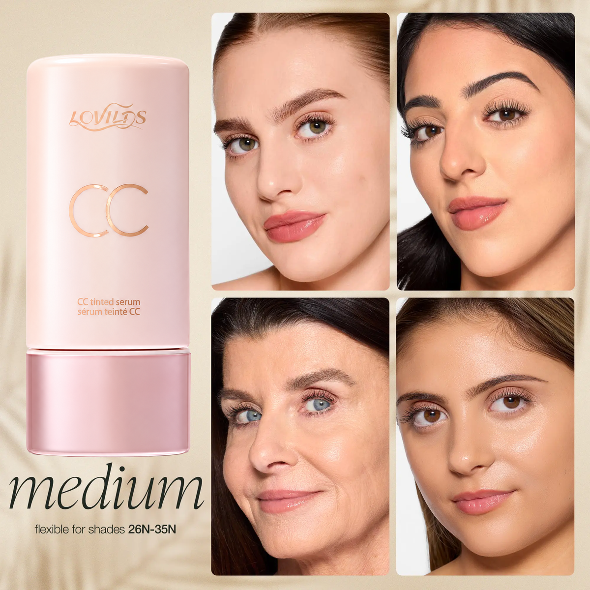 ✨ More Skin, Less Makeup – LOVILDS® CC Tinted Serum for Natural-Looking Coverage
