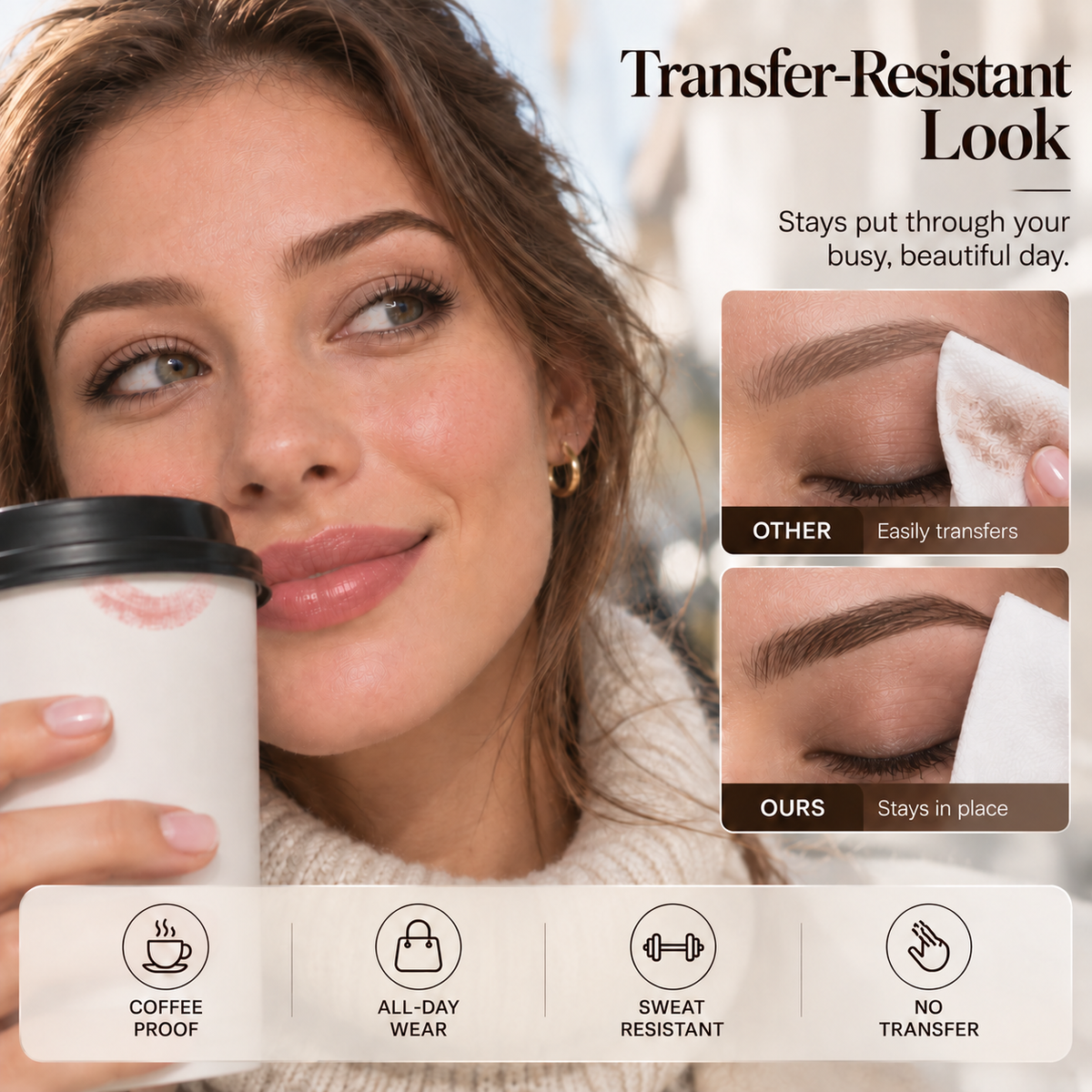 LOVILDS® Peel-Off Brow Tint – Long-Wear Waterproof Eyebrow Gel