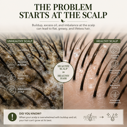 AQA® Scalp Renewal Hair Growth Bar – Deep Cleansing Shampoo for Thinning Hair & Healthier-Looking Hair