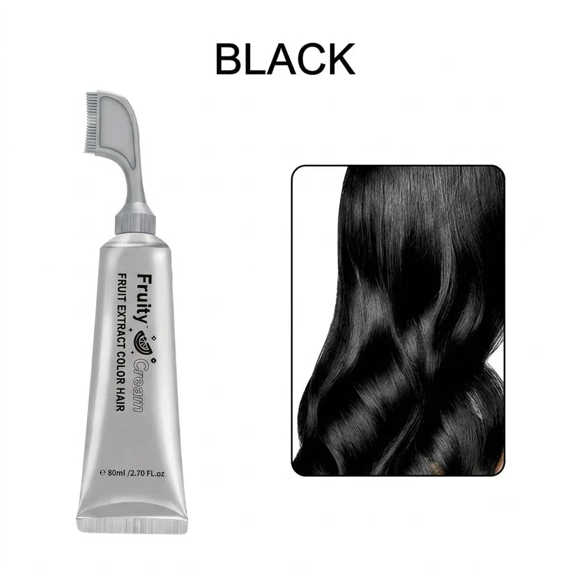 2-in-1 Black Hair Dye Comb — Easy At-Home Gray Coverage