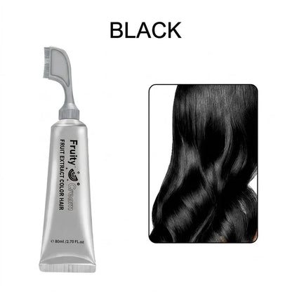 2-in-1 Black Hair Dye Comb — Easy At-Home Gray Coverage