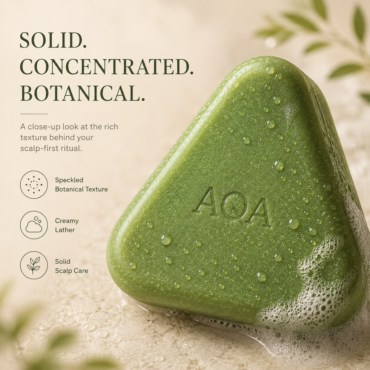 AQA® Scalp Renewal Hair Growth Bar – Deep Cleansing Shampoo for Thinning Hair & Healthier-Looking Hair