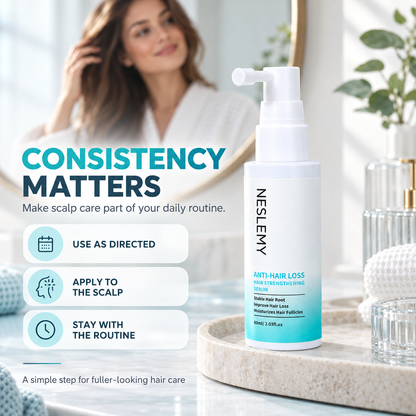 NESLEMY® 5% Minoxidil Hair Regrowth Treatment-Targeted scalp solution for thinning hair and gradual hair loss.
