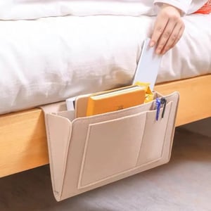 Multi-Pocket Bedside Caddy — Space-Saving Storage, No Tools Needed