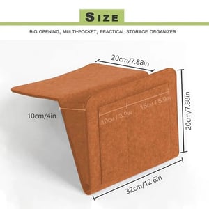 Multi-Pocket Bedside Caddy — Space-Saving Storage, No Tools Needed